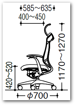 オカムラ　コンテッサ セコンダ　エクストラハイバック　大型固定ヘッドレスト　デザインアーム　ポリッシュフレーム　ブラックボディ　"オカムラ オフィスチェア CC45BR CC47BR"