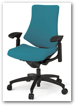 イトーキ エフチェア（f-chair）　クロスバック　ハイバック　ベースカラーT1（ブラック）樹脂脚　アジャスタブル肘　"イトーキ オフィスチェア KG-137GS(M)-T1"