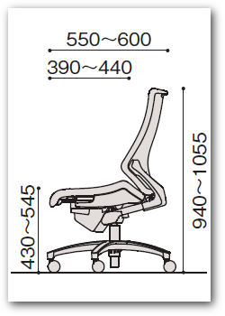 イトーキ エフチェア（f-chair）　クロスバック　ハイバック　ベースカラーT1（ブラック）樹脂脚　肘なし　背座同色　"イトーキ オフィスチェア KG-130GS(M)-T1"