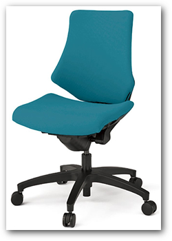 イトーキ エフチェア（f-chair）　クロスバック　ローバック　ベースカラーT1（ブラック）樹脂脚　肘なし　背座同色　"イトーキ オフィスチェア KG-140GS(M)-T1"