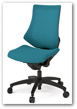 イトーキ エフチェア（f-chair）　メッシュバック　プレーンメッシュ　ハイバック　ベースカラーT1（ブラック）樹脂脚　肘なし　"イトーキ オフィスチェア KG-170JB(M)-T1"
