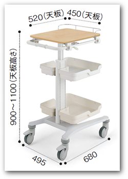 RN i[VOJ[g t[vX NURSING CART FREE+ HFP-AS45-PW1Y-1